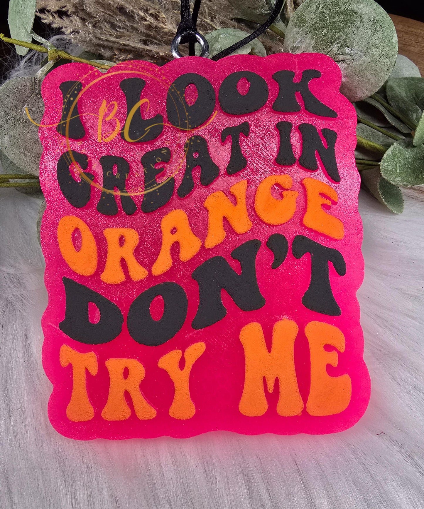 I Look Great in Orange Freshie