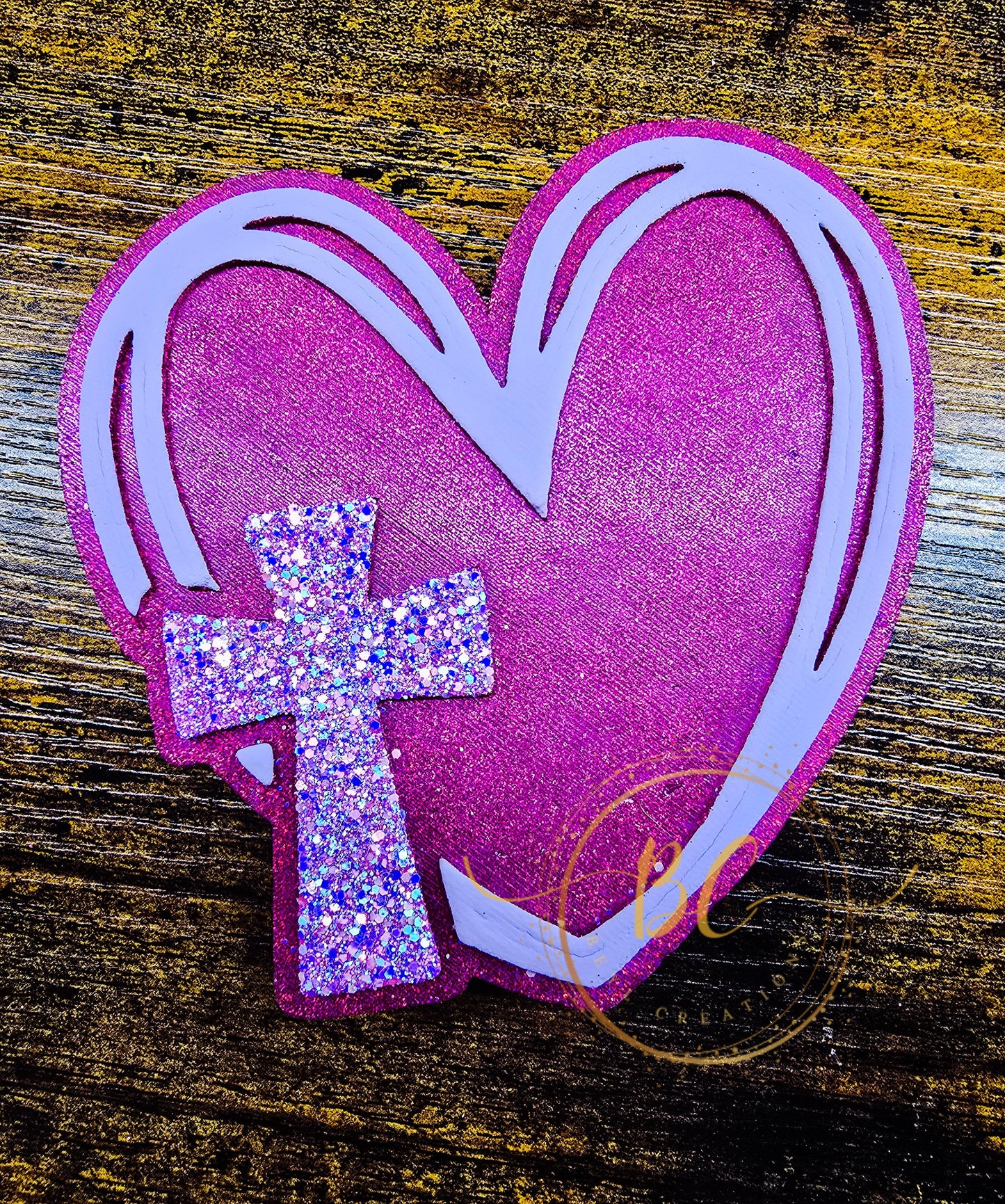 Heart with Cross Freshie
