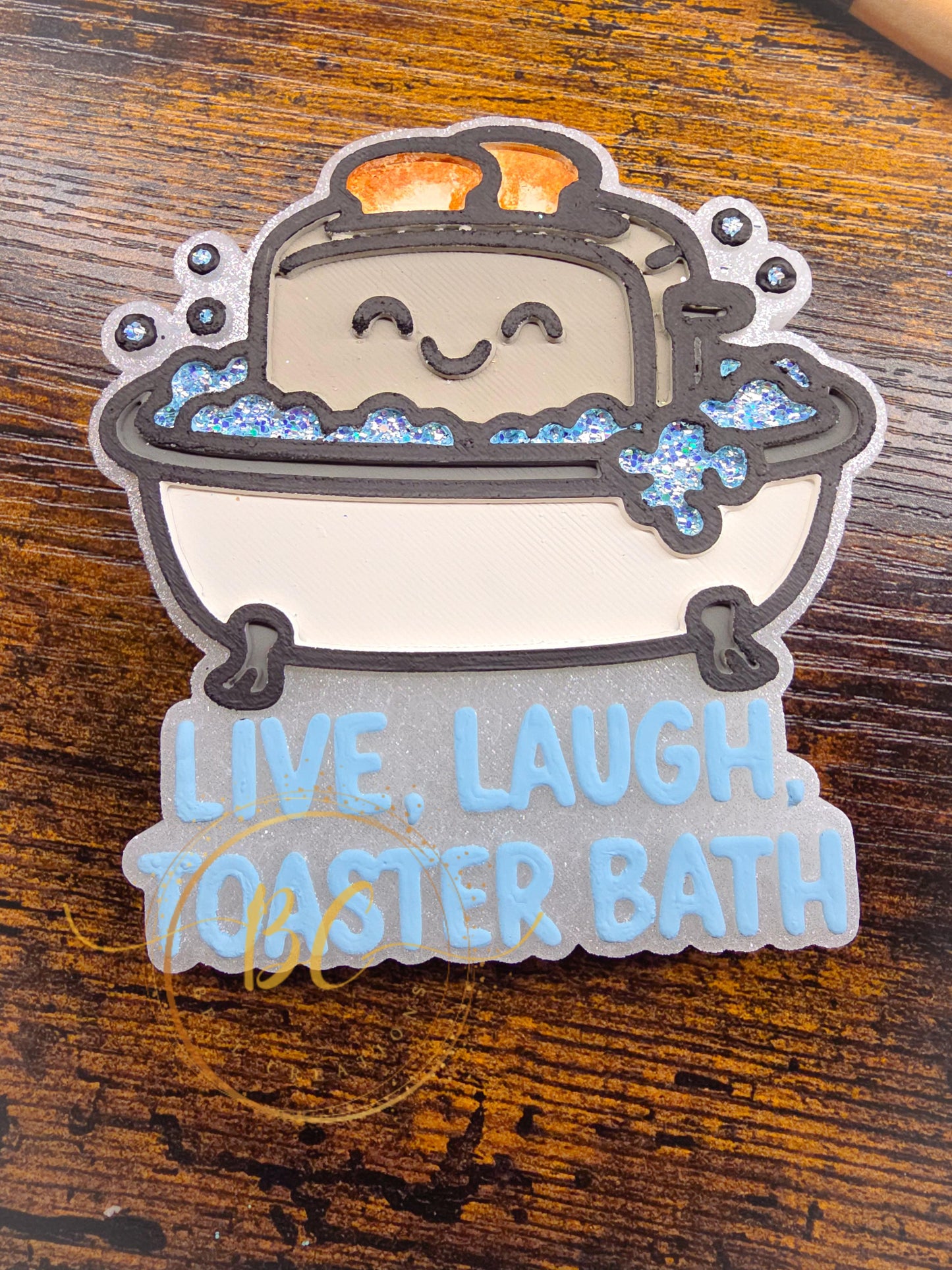 Live Laugh Toaster Bath Freshie