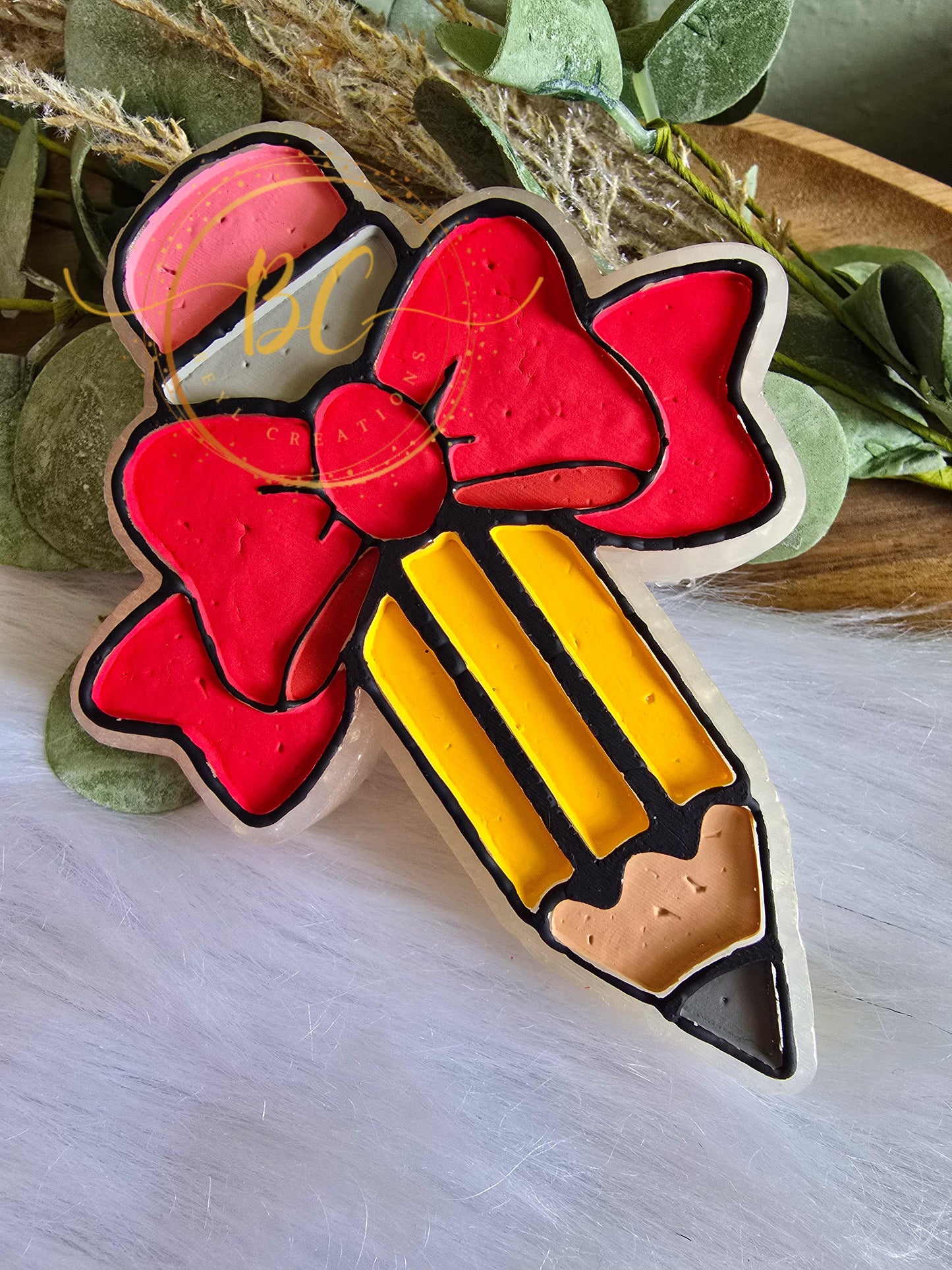 Pencil with Bow Freshie