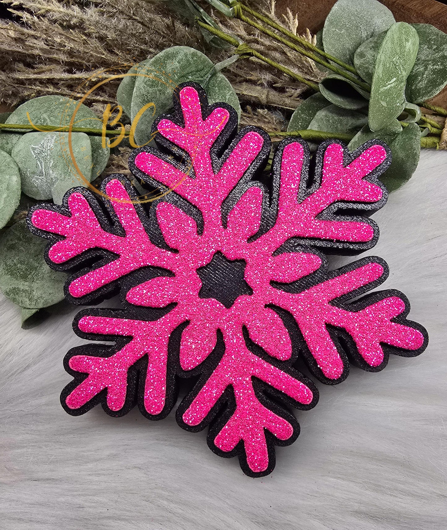 Large Snowflake Freshie