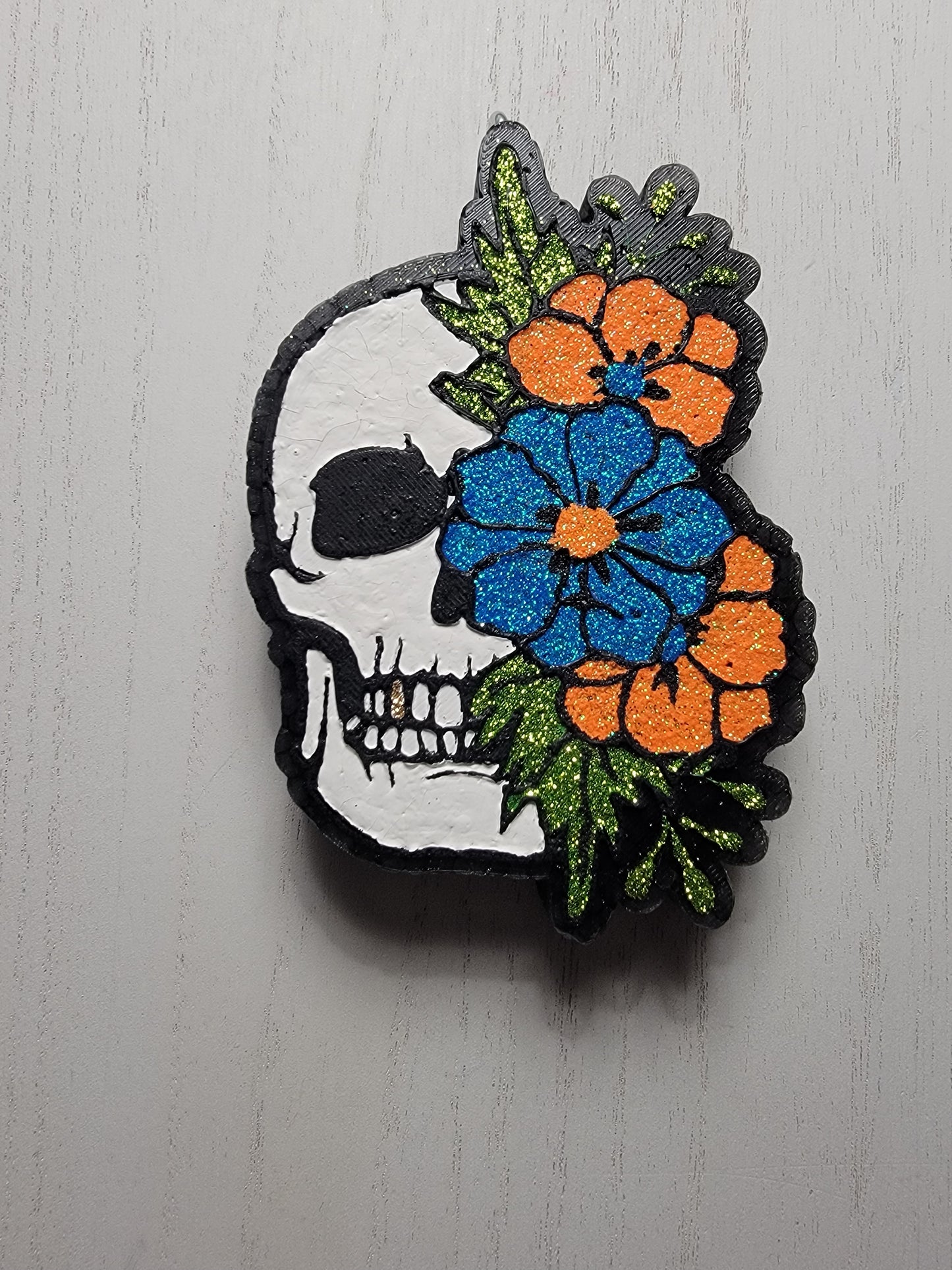 Floral Skull Freshie
