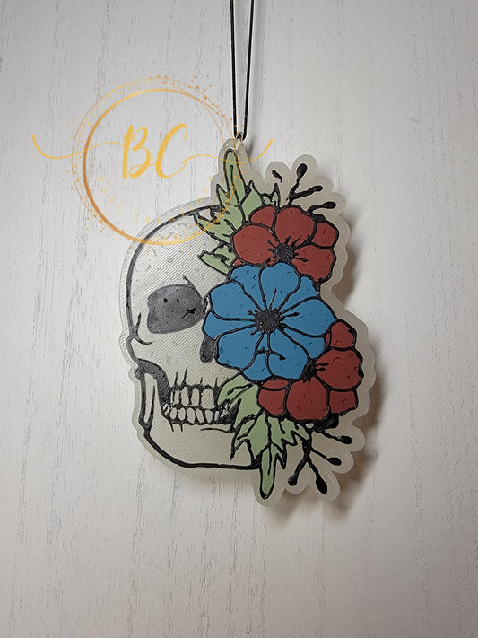 Floral Skull Freshie