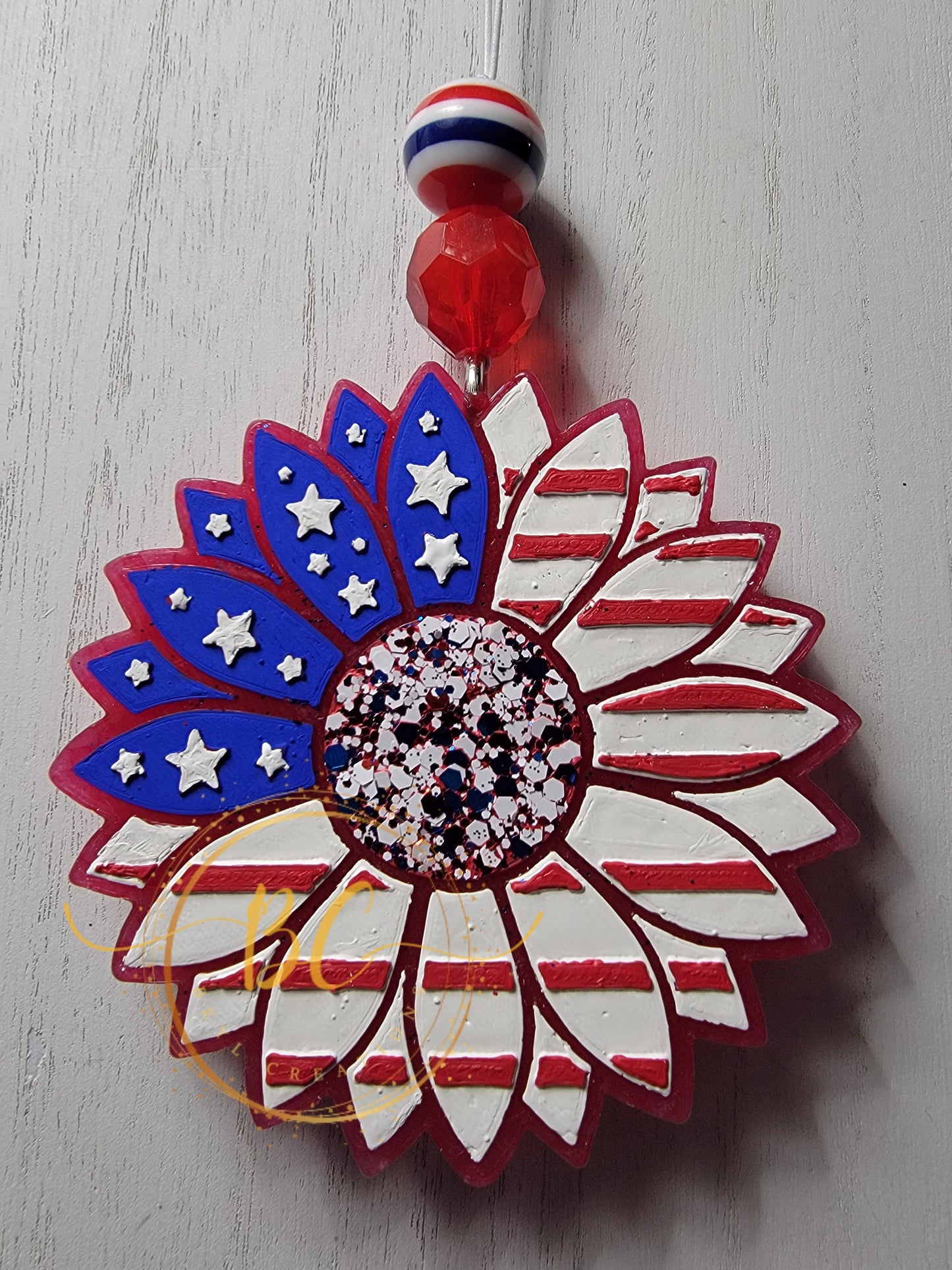 Patriotic Sunflower Freshie