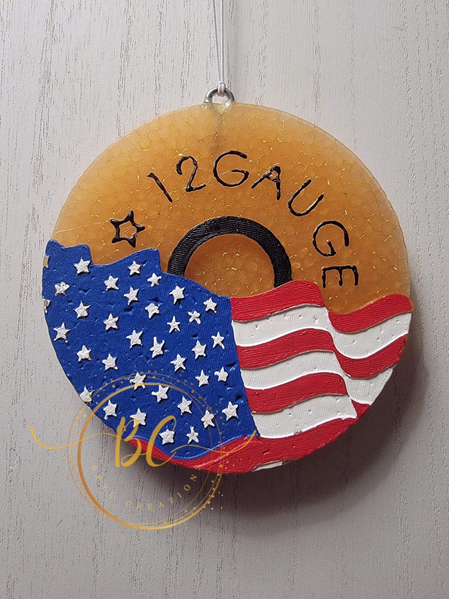 12 Guage Flag Freshie