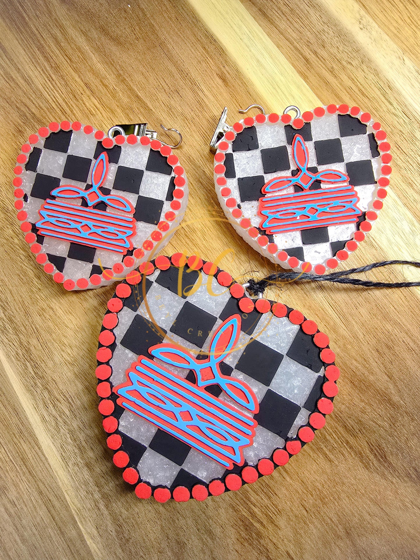 Heart Bootstitch Freshie and Vent Set