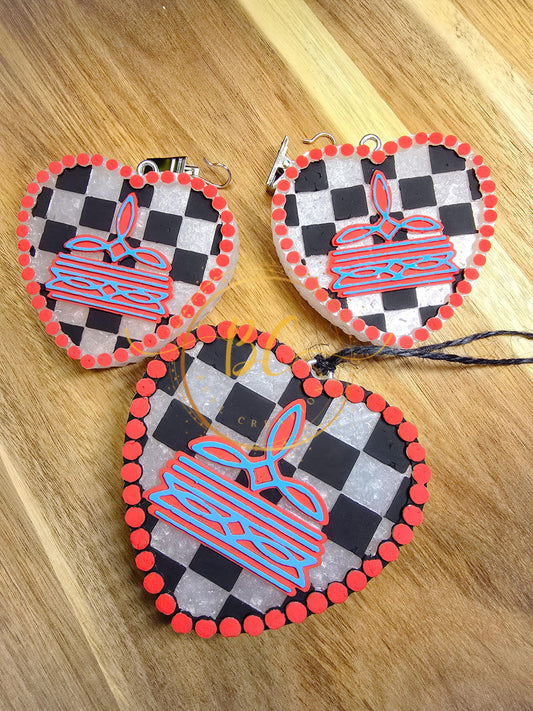 Heart Bootstitch Freshie and Vent Set