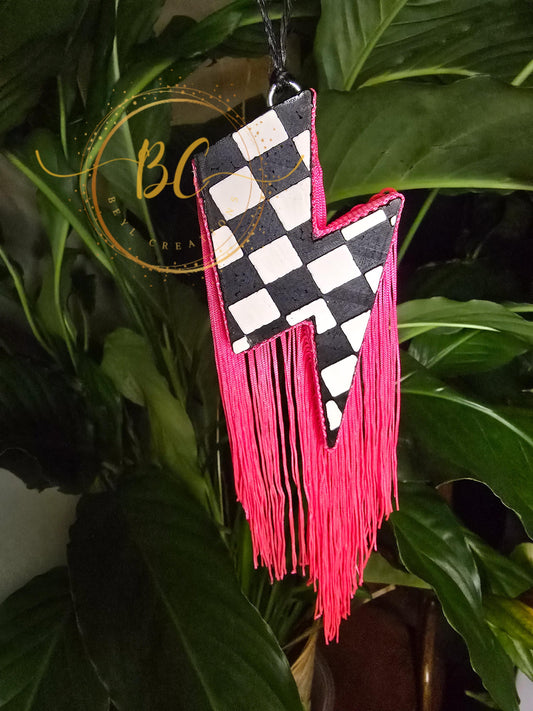 Checkered Lighning Bolt