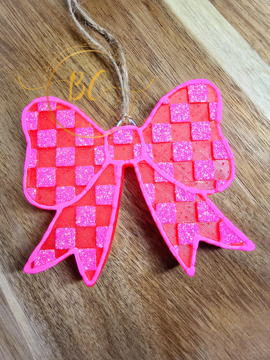 Checkered Bow Freshie