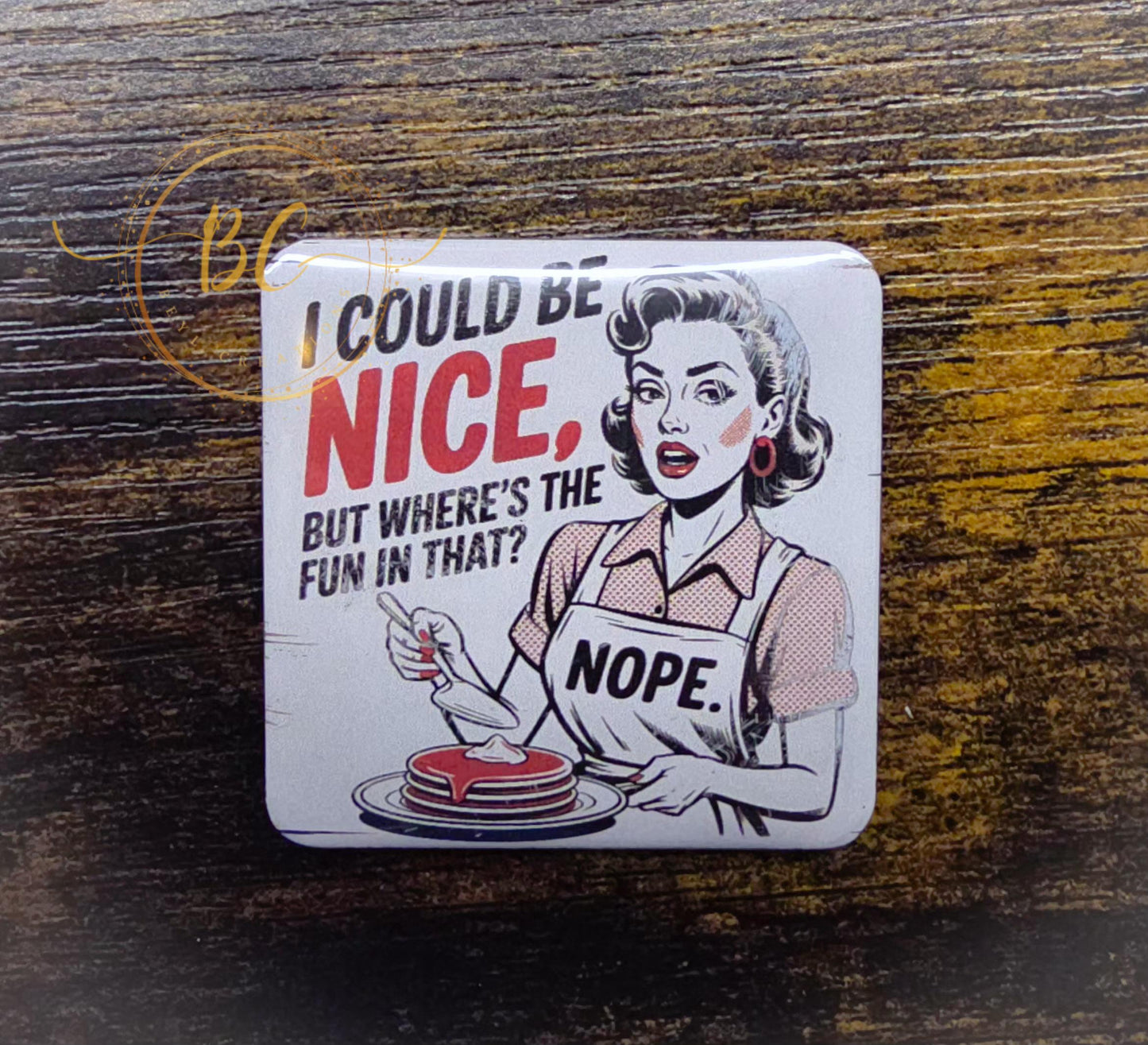 Retro Snarky Housewife Magnet Set