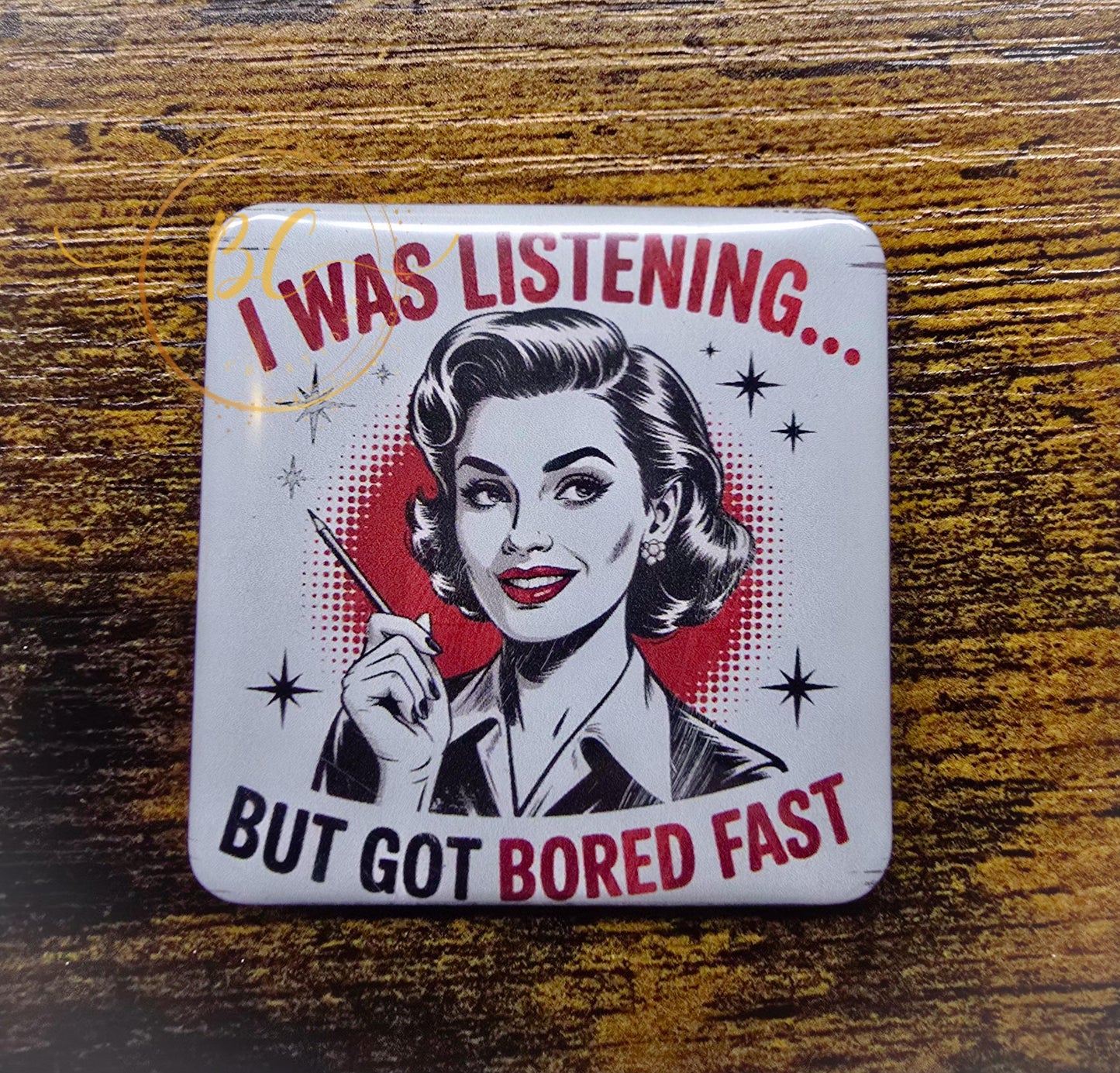 Retro Snarky Housewife Magnet Set