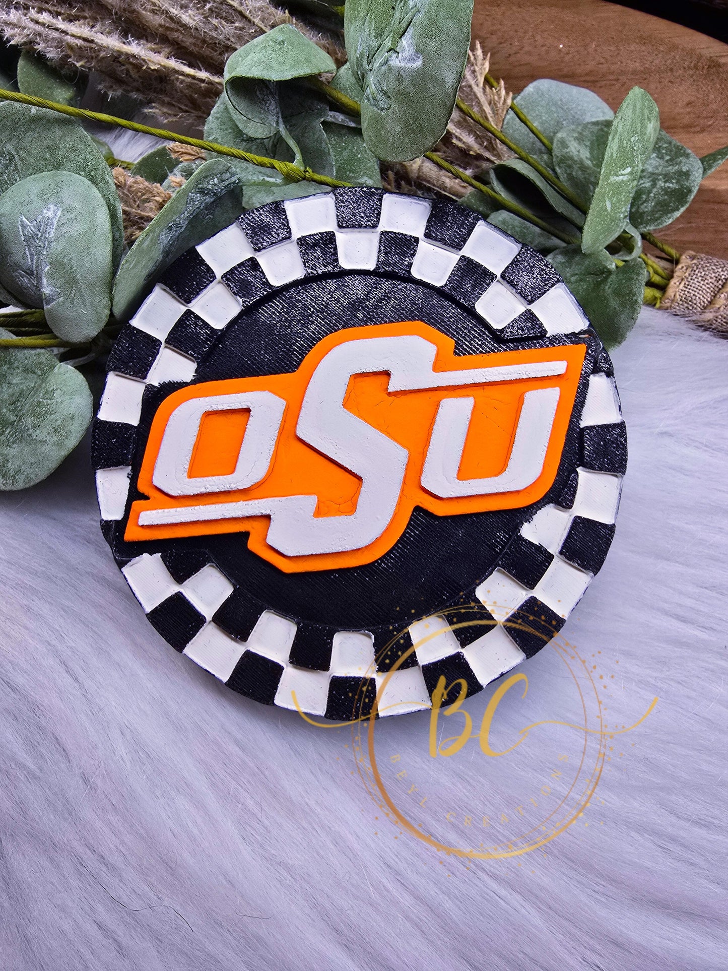 Checkered O State round Freshie