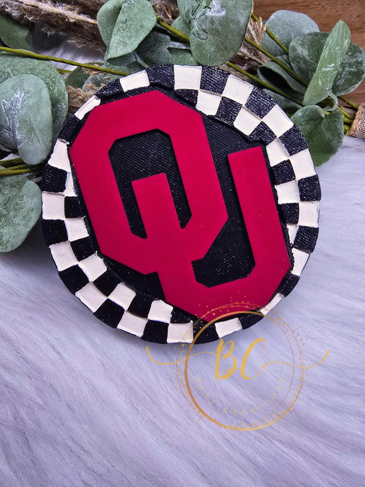 Checkered Oklahoma round Freshie