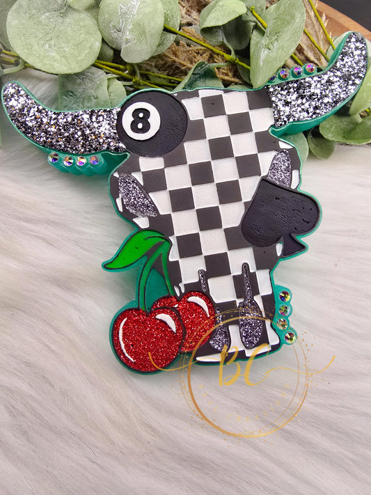 Punchy Bull Skull Freshie