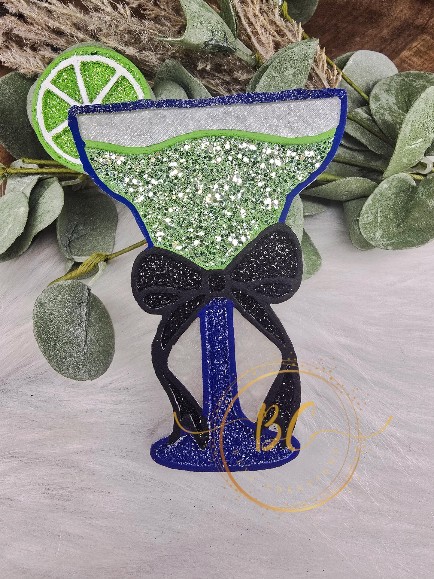 Margarita Glass with Bow Freshie