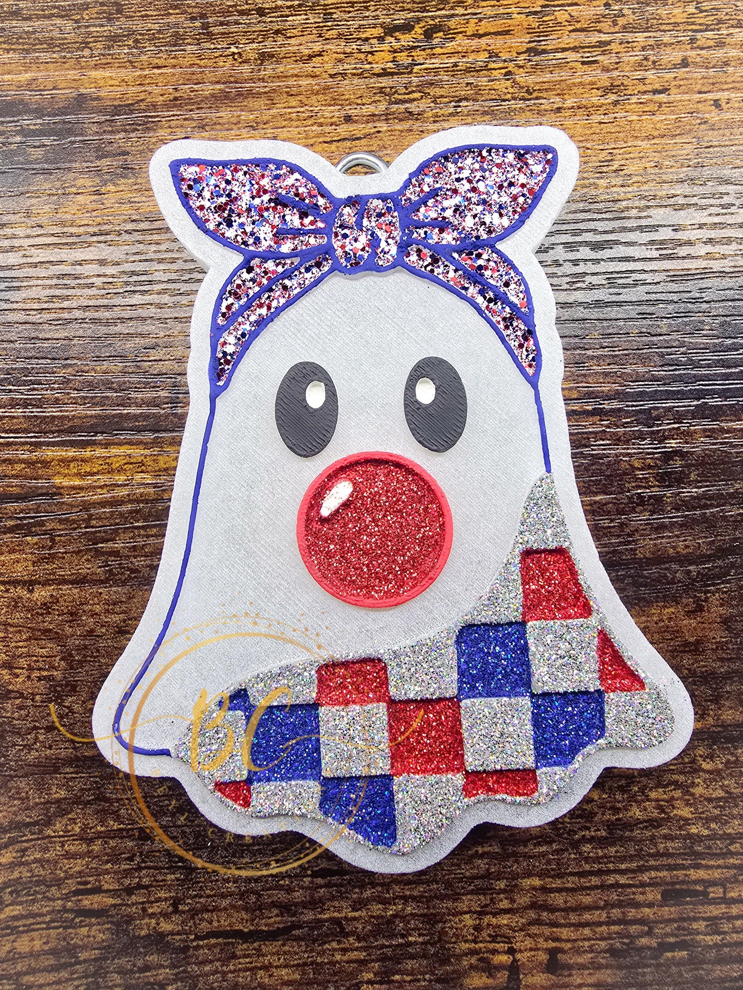 Checkered Ghost with Headband