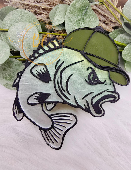 Bass with Hat Freshie