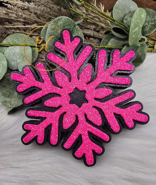 Large Snowflake Freshie